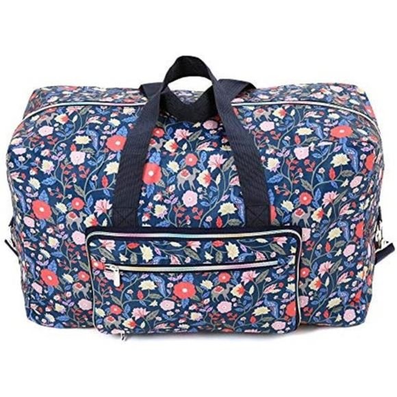 FOLDABLE Large Travel Duffel Duffle Bag little flower - Picture 2 of 7